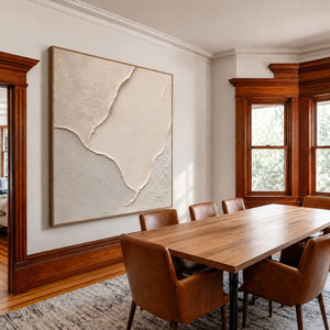 Ivory Passage Relief Wall Art styled interior scene 3 | OILDECO