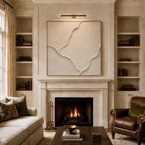 Ivory Passage Relief Wall Art styled interior scene 5 | OILDECO