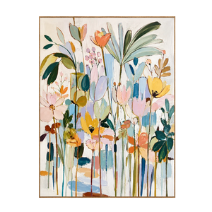Pastel Garden Floral Wall Art | OILDECO