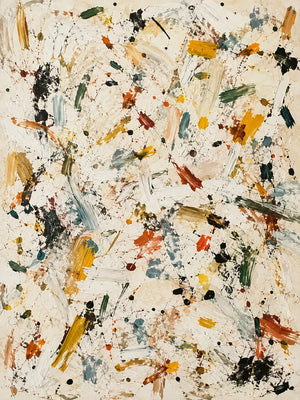 Confetti Trace Abstract Wall Art artwork view | OILDECO