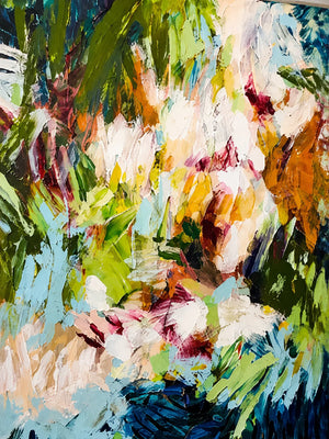 Wild Garden Abstract Wall Art artwork view | OILDECO