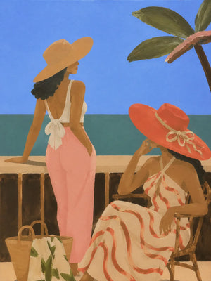 Riviera Friends Figure Wall Art artwork view | OILDECO