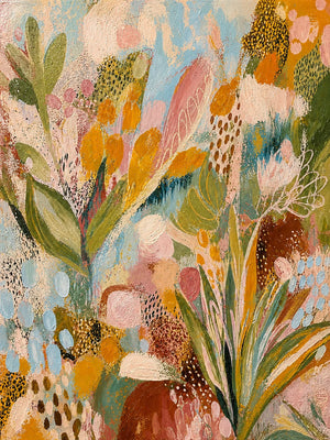 Garden Rhythm Floral Wall Art artwork view | OILDECO