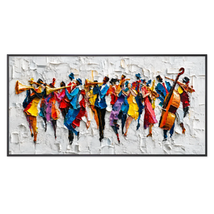 Chromatic Orchestra Textured Wall Art | OILDECO