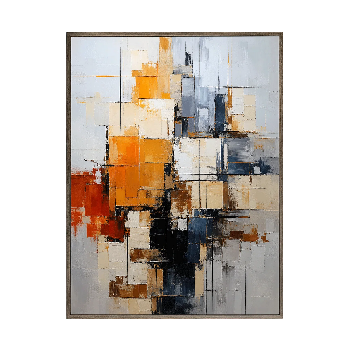 Mural abstracto de Amber Grid