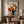 Amber Grid Abstract Wall Art styled with minimal interior decor | Oildeco