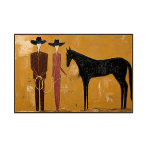Western Pair Horse Wall Art | OILDECO