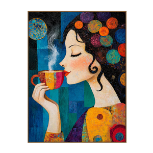 Morning Muse Textured Coffee Wall Art | OILDECO