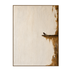 Quiet Perch Textured Wall Art | OILDECO