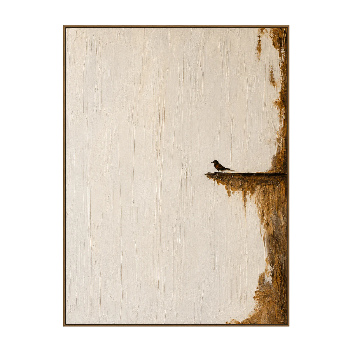 Quiet Perch Textured Wall Art
