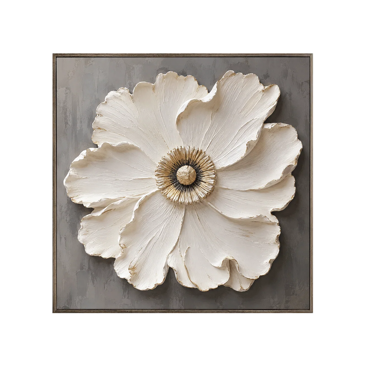 Arte de pared floral Marfil en flor