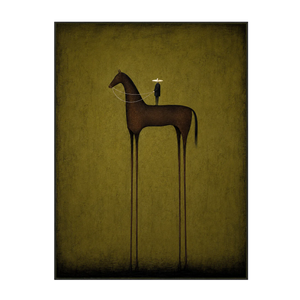 Olive Sentinel Horse Wall Art | OILDECO