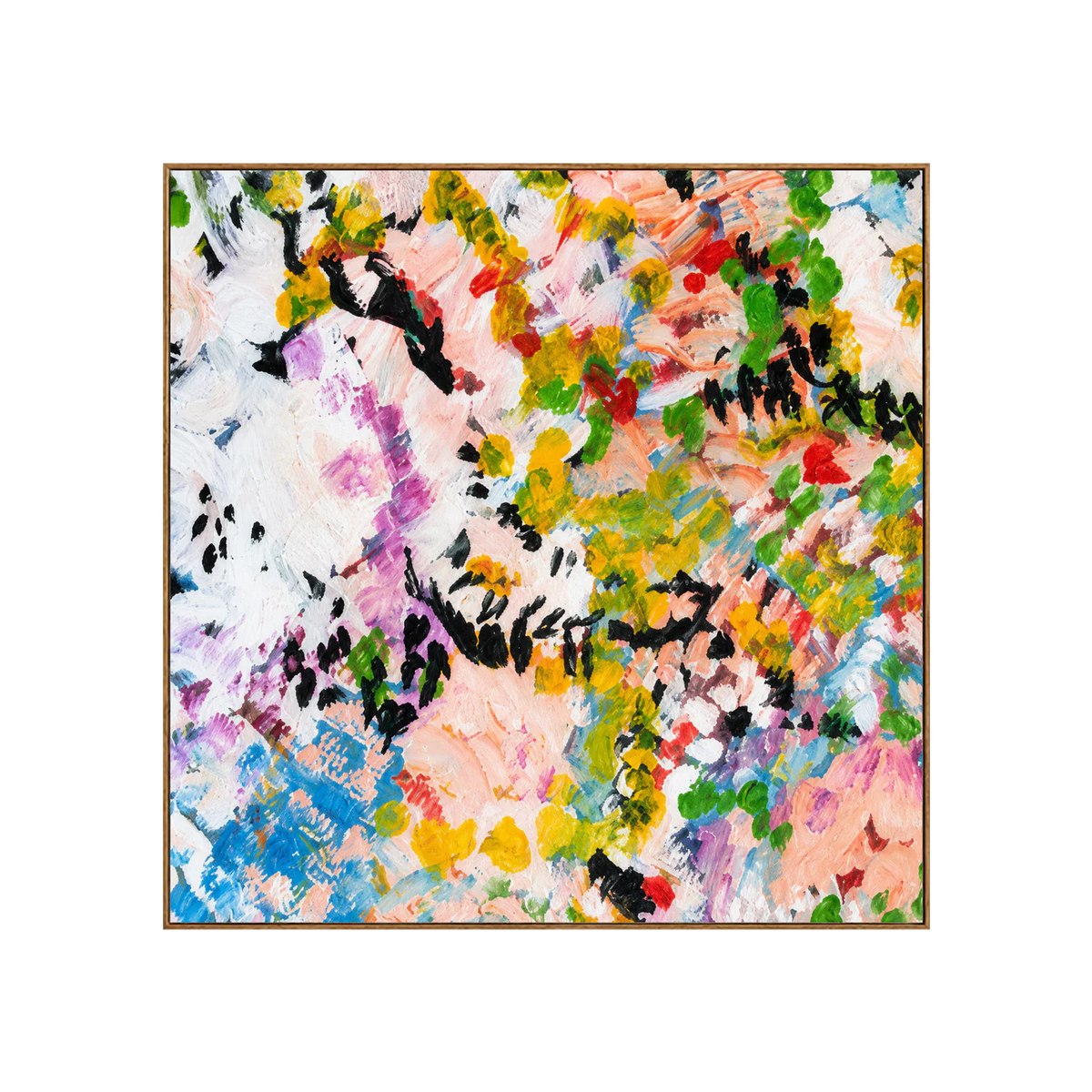 Chromatic Meadow Abstract Wall Art