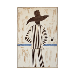 Sun Hat Figure Wall Art | Oildeco