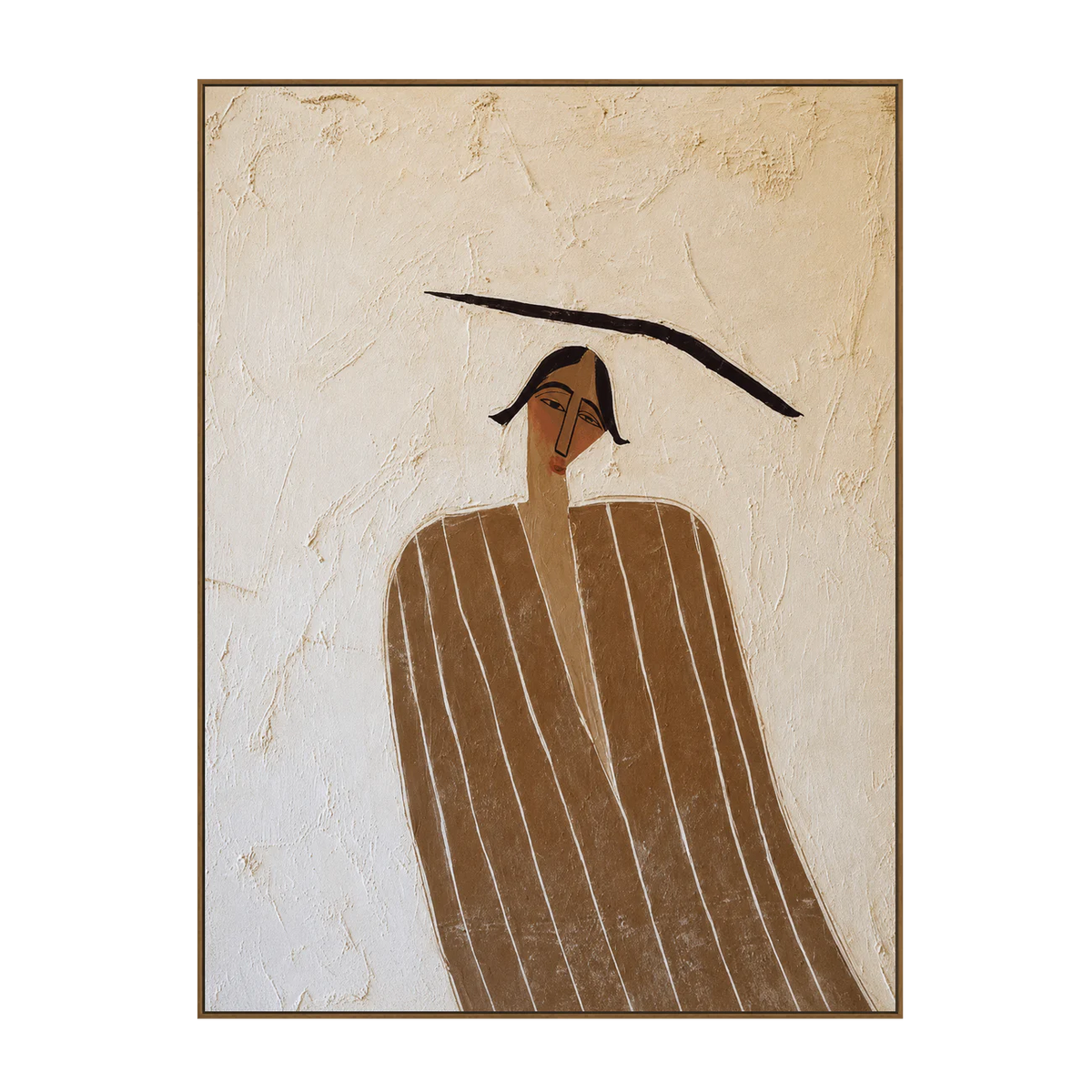 Striped Muse Textured Wall Art