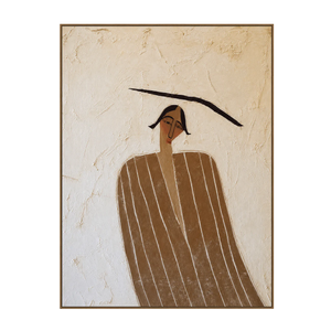 Striped Muse Textured Wall Art | OILDECO