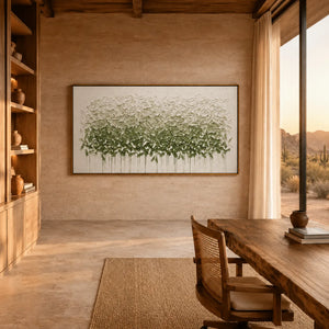 Olive Canopy Textured Wall Art styled interior scene 5 | OILDECO