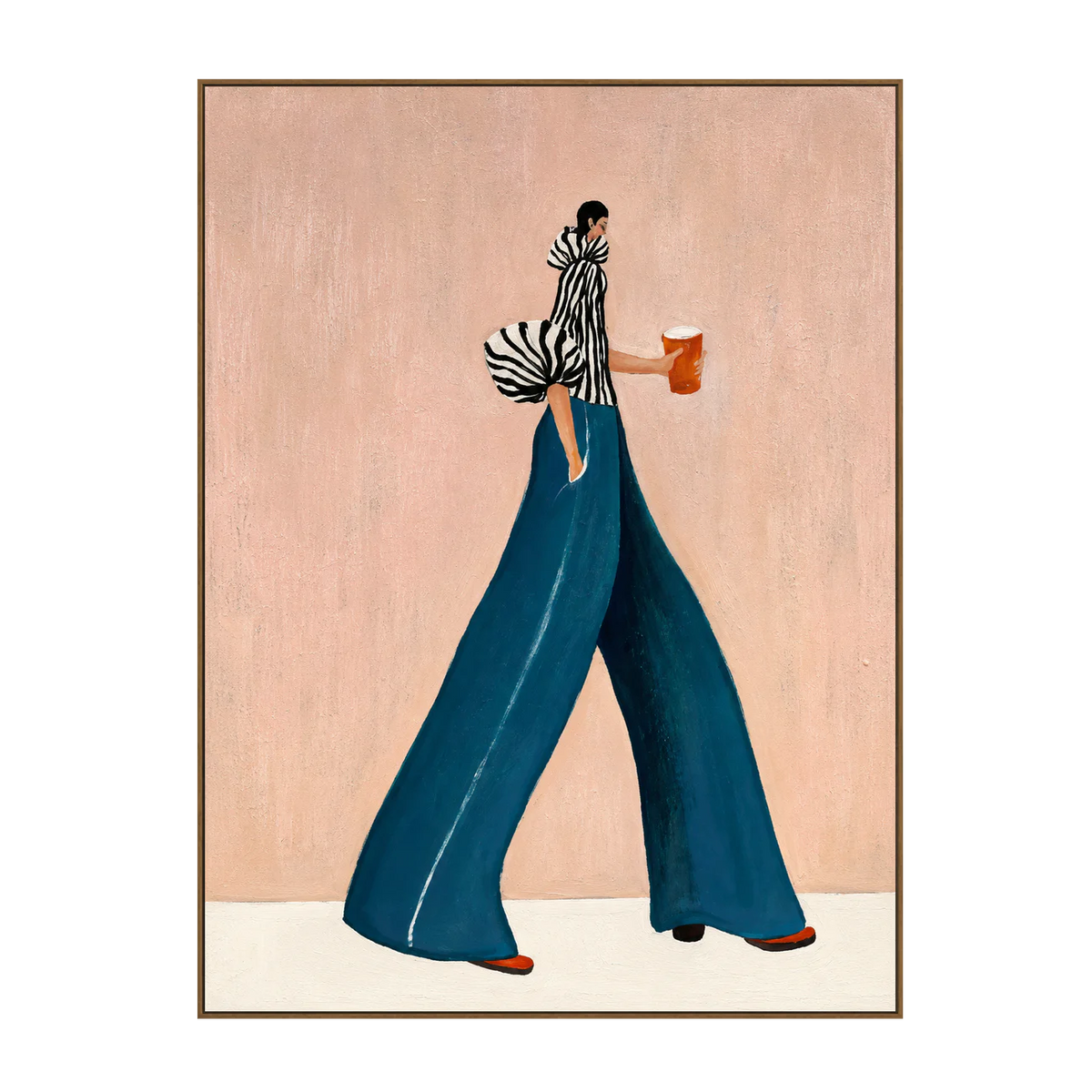 Striped Stroll Fashion Wall Art