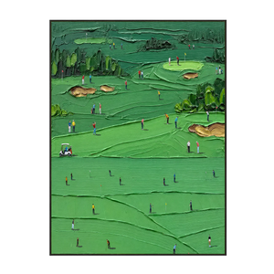Emerald Fairways Golf Wall Art | OILDECO