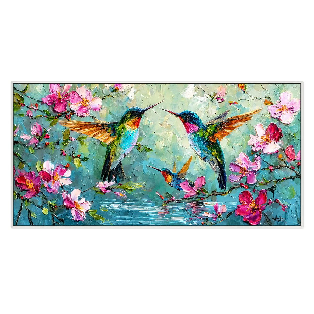 Blossom Flight Hummingbird Wall Art