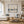 Golden Sails Ocean Wall Art shown in a calm bedroom setting | Oildeco