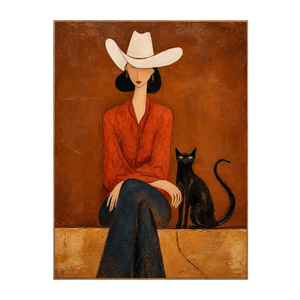 Desert Muse Figure Wall Art | OILDECO