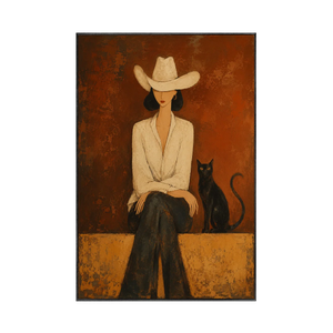 Desert Muse Figure Wall Art | Oildeco