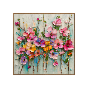 Candy Bloom Floral Wall Art | OILDECO