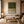 Olive Lines Textured Wall Art shown in a quiet home office | Oildeco