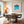 Poolside Pause Textured Wall Art styled interior scene 3 | OILDECO