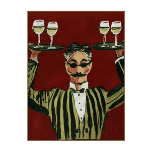 The Grand Toast Waiter Wall Art | OILDECO