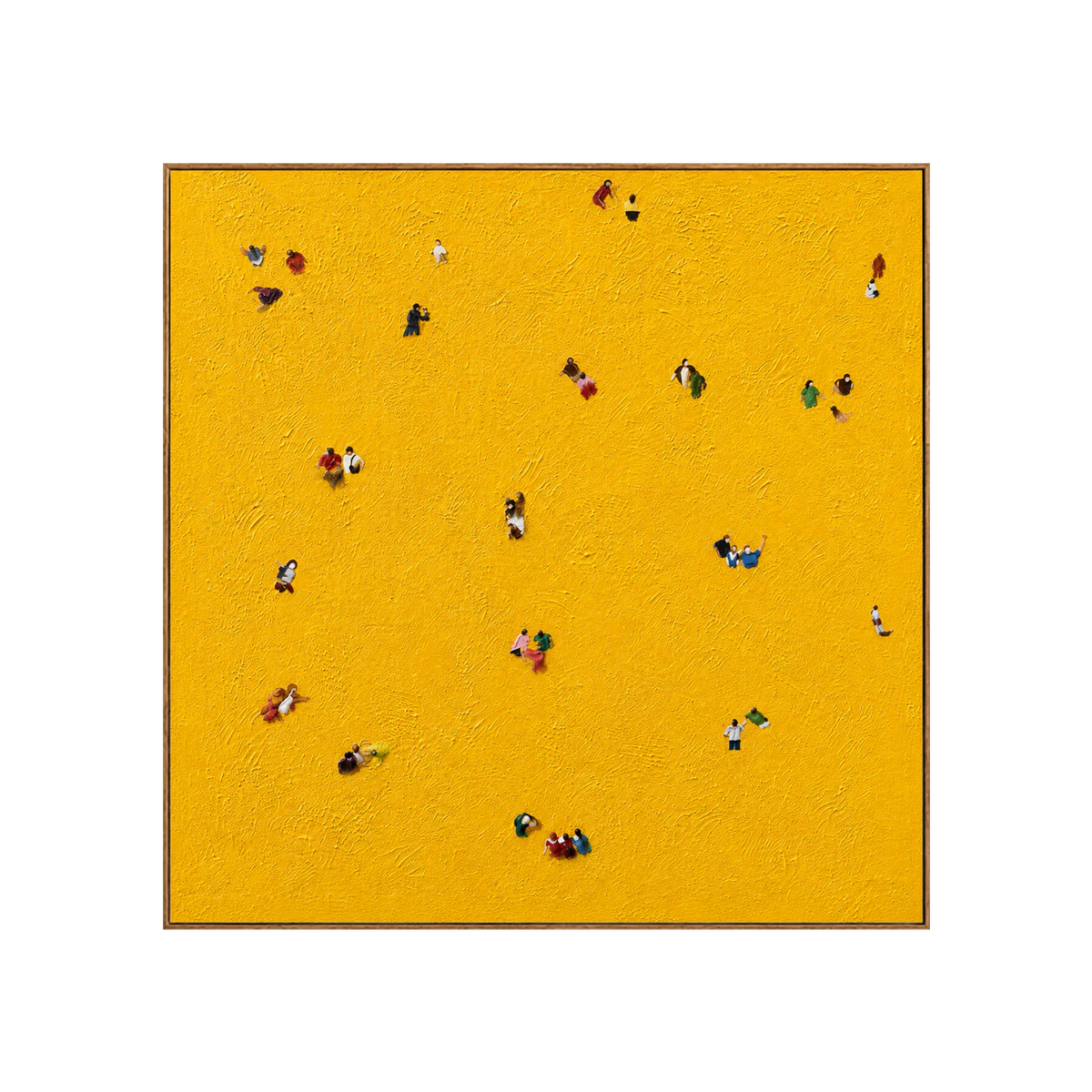 Golden Gathering Textured Wall Art