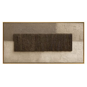 Umber Reed Relief Wall Art | OILDECO