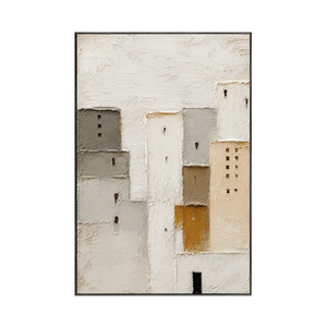 Quiet Facade Textured Wall Art | Oildeco