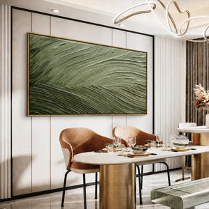 Sage Current Textured Wall Art styled interior scene 1 | OILDECO