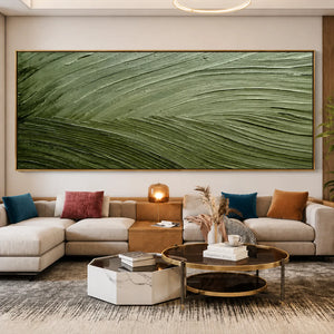 Sage Current Textured Wall Art styled interior scene 6 | OILDECO