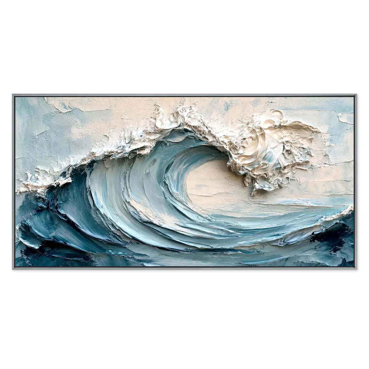 Cerulean Crest Relief Wall Art