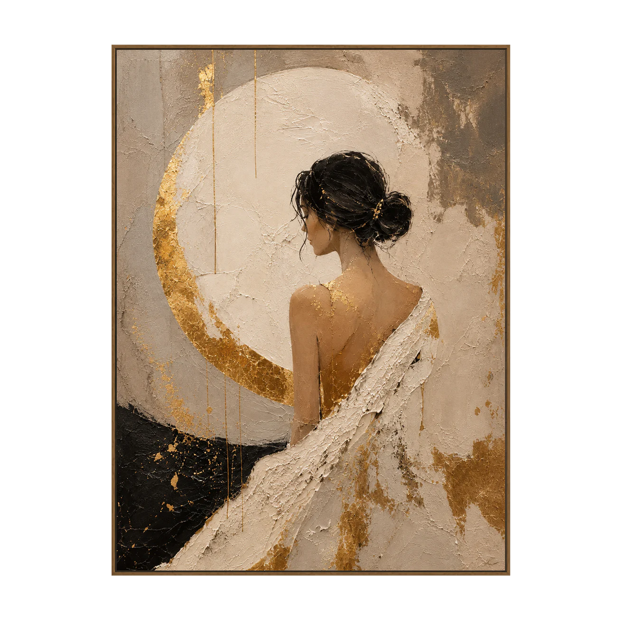 Moonlit Grace Textured Wall Art