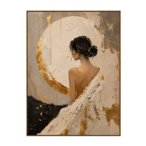 Moonlit Grace Textured Wall Art | OILDECO