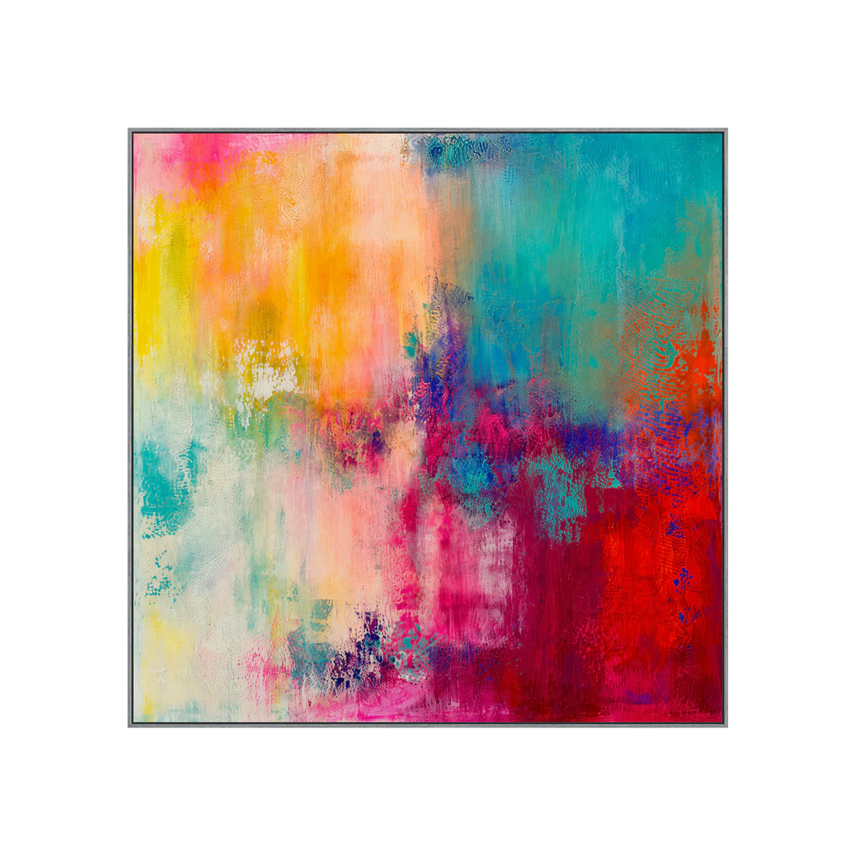 Prismatic Haze Abstract Wall Art