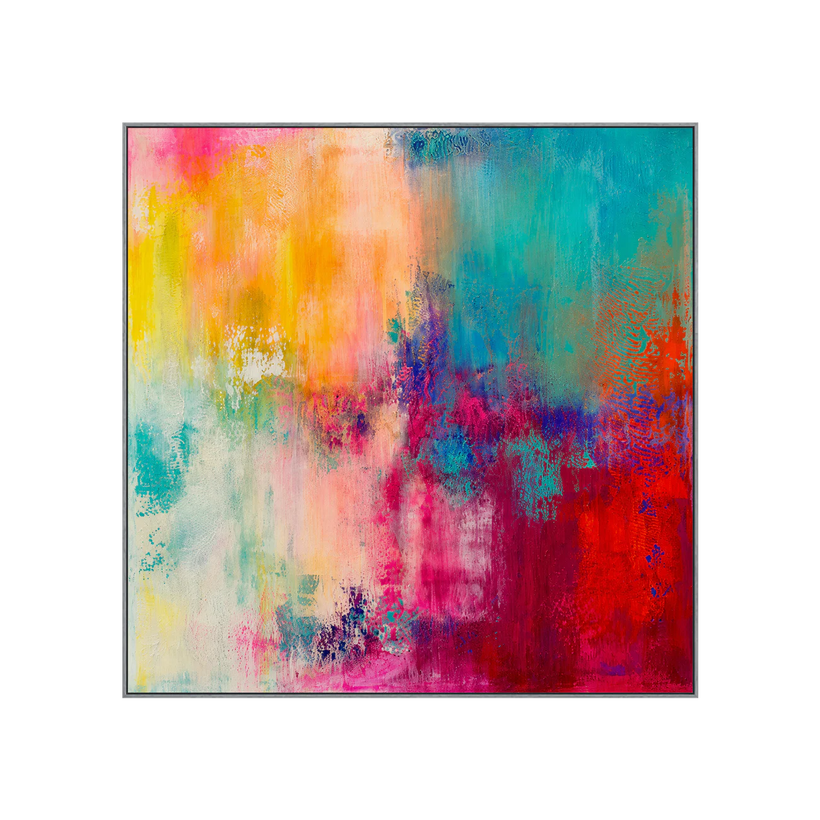 Prismatic Haze Abstract Wall Art | OILDECO
