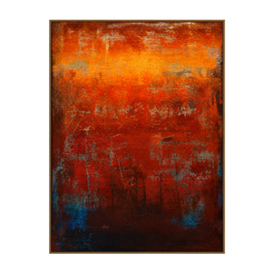 Ember Horizon Textured Wall Art | OILDECO