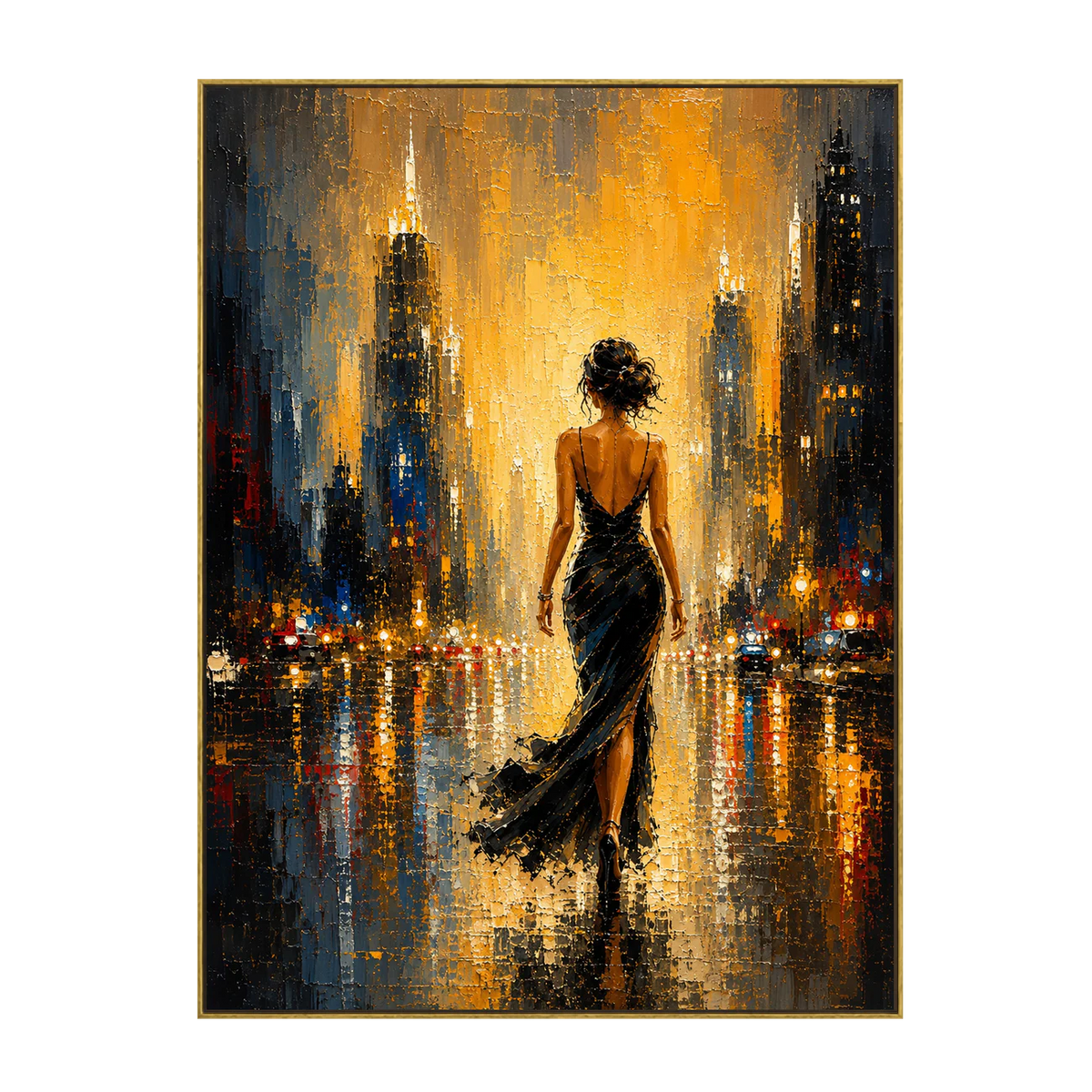 Gilded Boulevard Figurative Wall Art