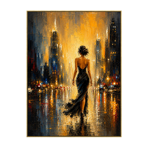 Gilded Boulevard Figurative Wall Art | OILDECO