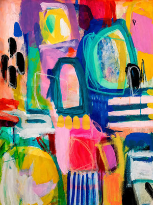 Playful Arches Abstract Wall Art artwork view | OILDECO
