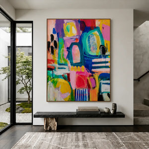 Playful Arches Abstract Wall Art styled interior scene 3 | OILDECO