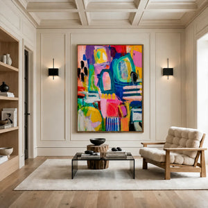 Playful Arches Abstract Wall Art styled interior scene 4 | OILDECO