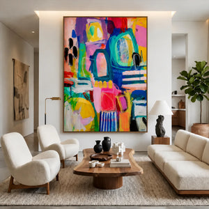Playful Arches Abstract Wall Art styled interior scene 5 | OILDECO