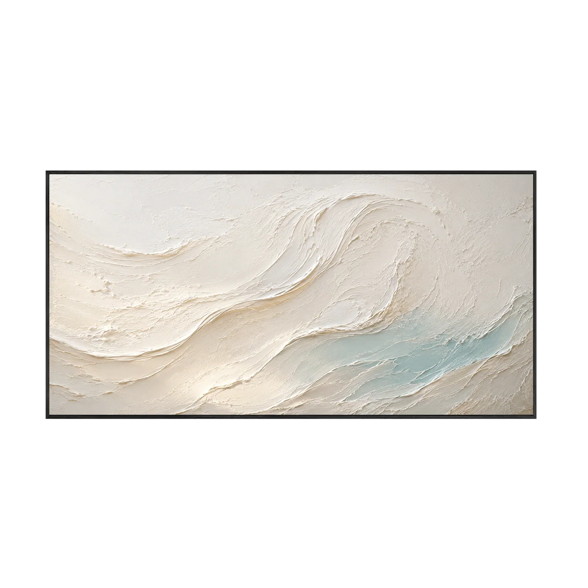 Seafoam Flow Textured Wall Art