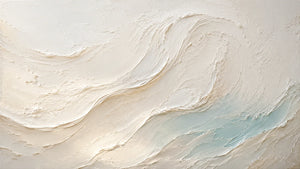Original artwork view of Seafoam Flow Textured Wall Art | Oildeco